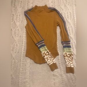 Free People Crochet Thermal Top